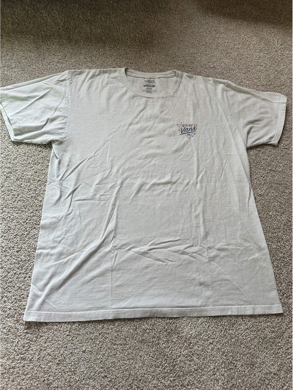 Vans white graphic T-shirt